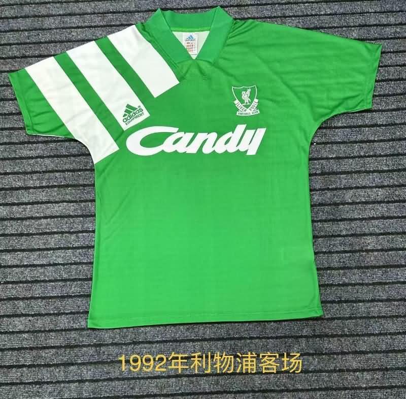 Thailand Quality(AAA) 1991/92 Liverpool Away Retro Soccer Jersey