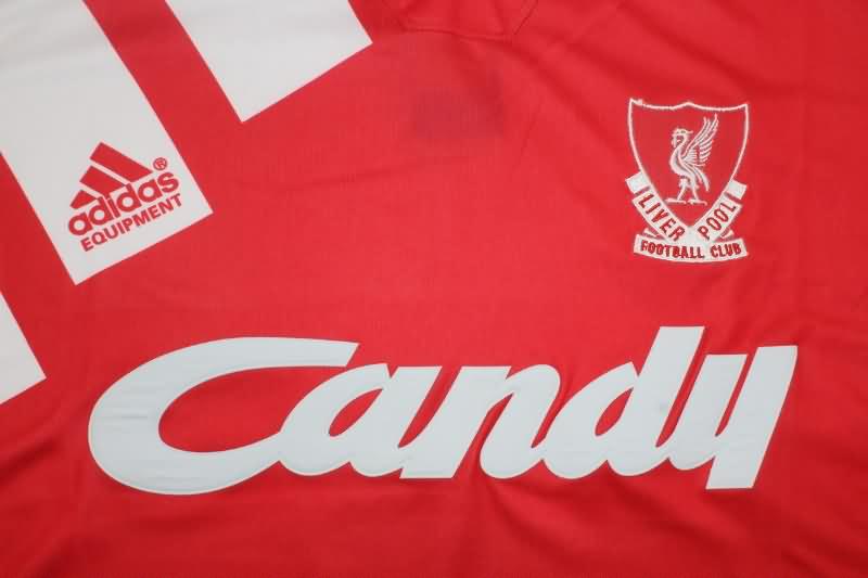Thailand Quality(AAA) 1991/92 Liverpool Home Retro Soccer Jersey