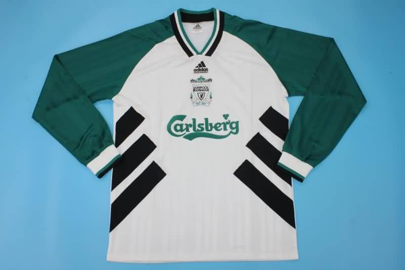 Thailand Quality(AAA) 1993/95 Liverpool Away Retro Long Soccer Jersey