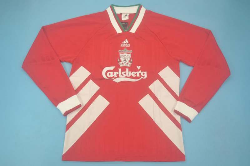 Thailand Quality(AAA) 1993/95 Liverpool Home Retro Soccer Jersey(L/S)