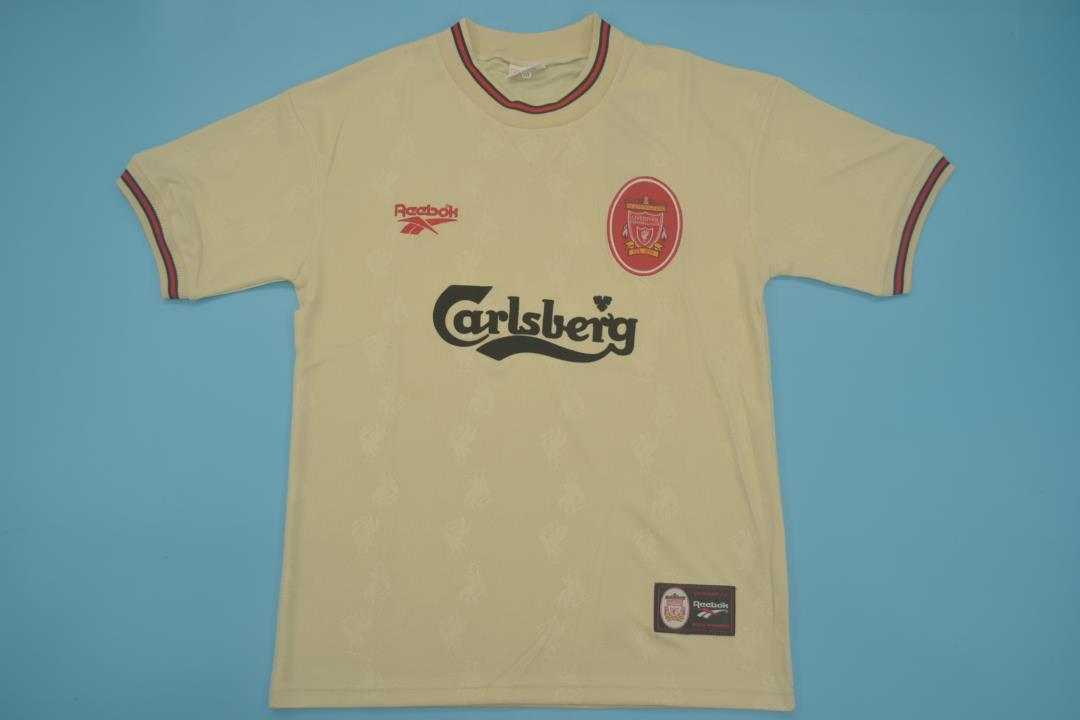 Thailand Quality(AAA) 1996/97 Liverpool Away Retro Soccer Jersey
