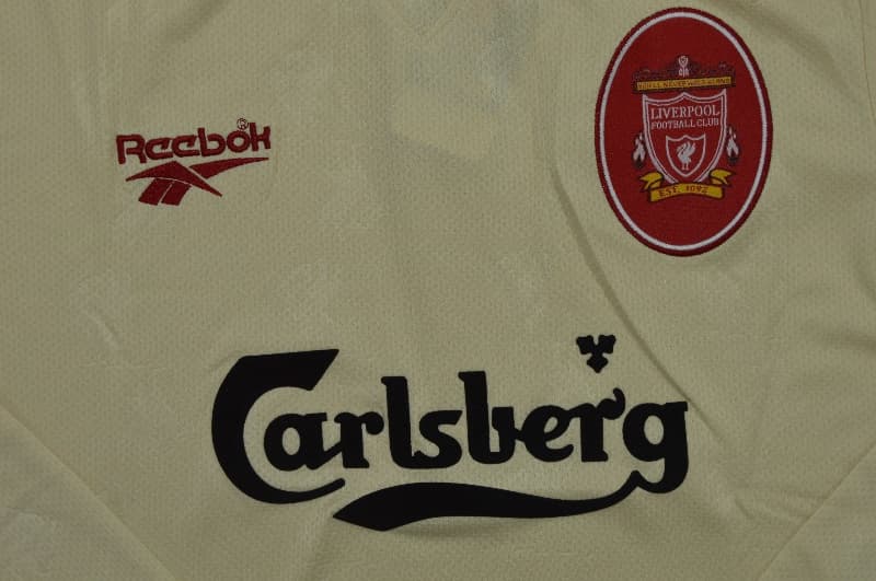Thailand Quality(AAA) 1996/97 Liverpool Away Long Sleeve Retro Soccer Jersey