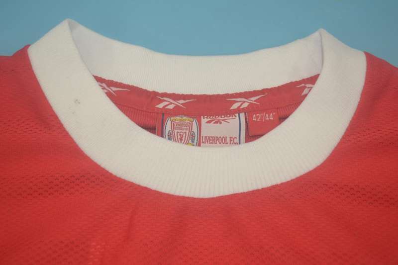 Thailand Quality(AAA) 1998/00 Liverpool Home Retro Soccer Jersey(L/S)