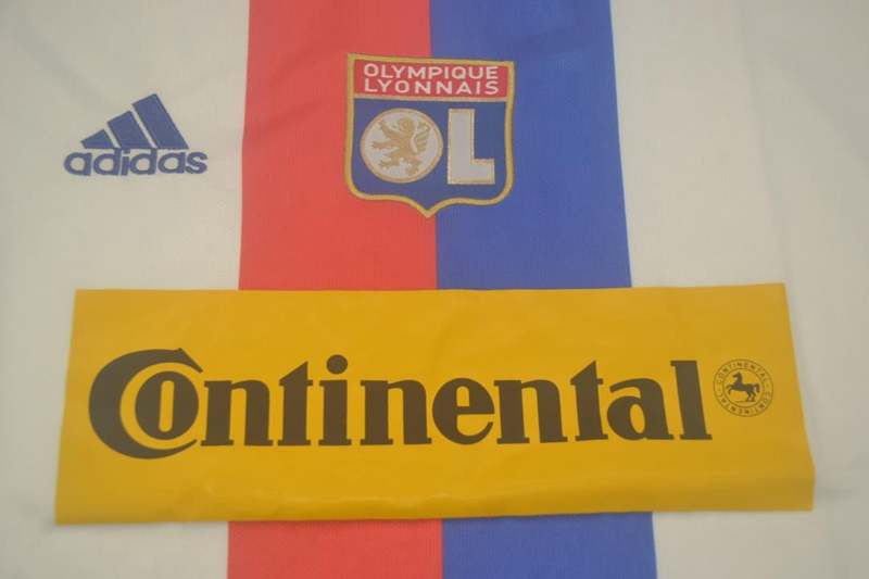 Thailand Quality(AAA) 2000/01 Lyon Home Retro Soccer Jersey