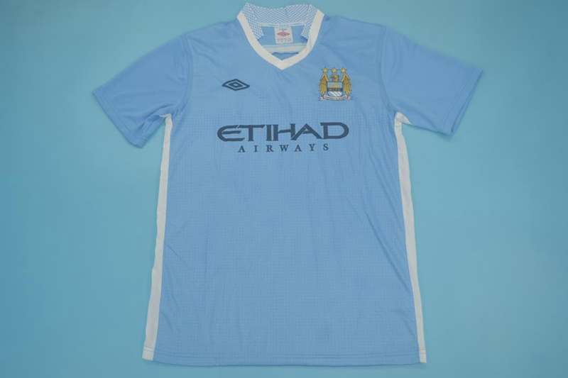 Thailand Quality(AAA) 2011/12 Manchester City Home Retro Soccer Jersey