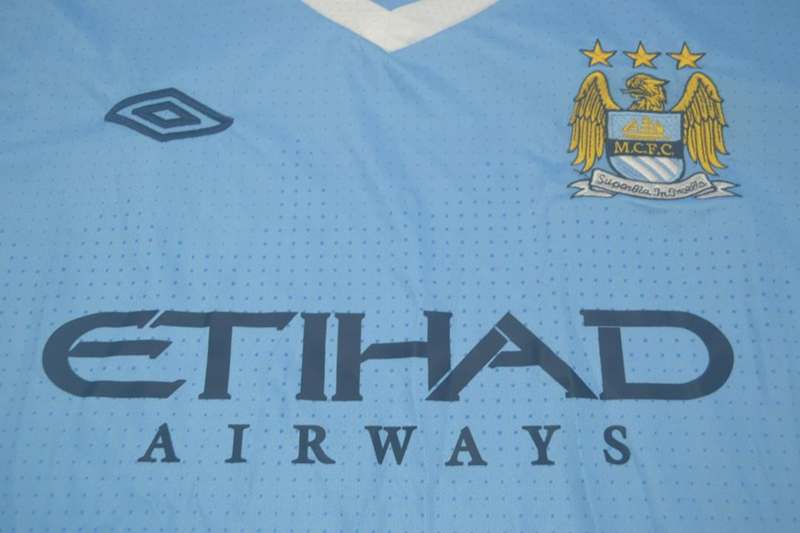 Thailand Quality(AAA) 2011/12 Manchester City Home Retro Soccer Jersey
