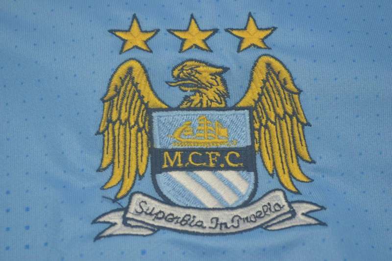 Thailand Quality(AAA) 2011/12 Manchester City Home Retro Soccer Jersey