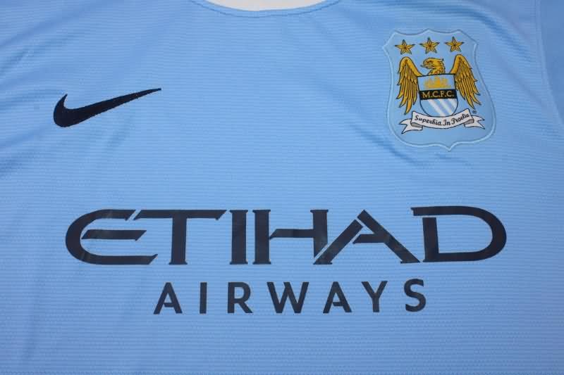 Thailand Quality(AAA) 2013/14 Manchester City Home Retro Soccer Jersey