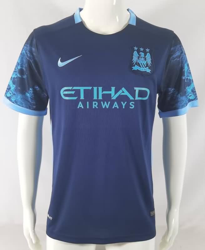 Thailand Quality(AAA) 2015/16 Manchester City Away Retro Soccer Jersey