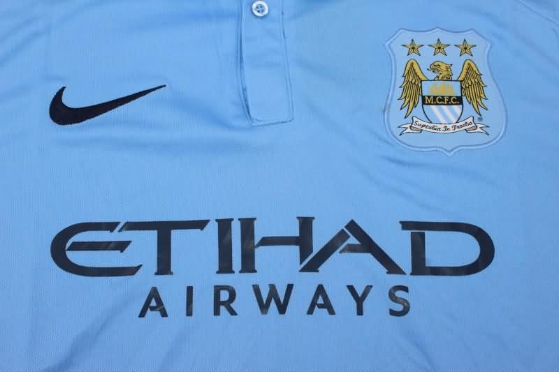 Thailand Quality(AAA) 2015/16 Manchester City Home Retro Soccer Jersey