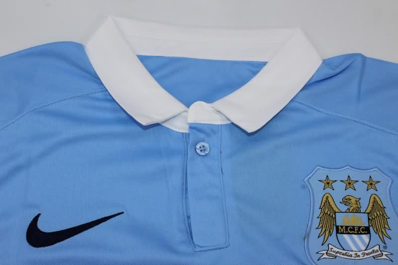 Thailand Quality(AAA) 2015/16 Manchester City Home Retro Soccer Jersey
