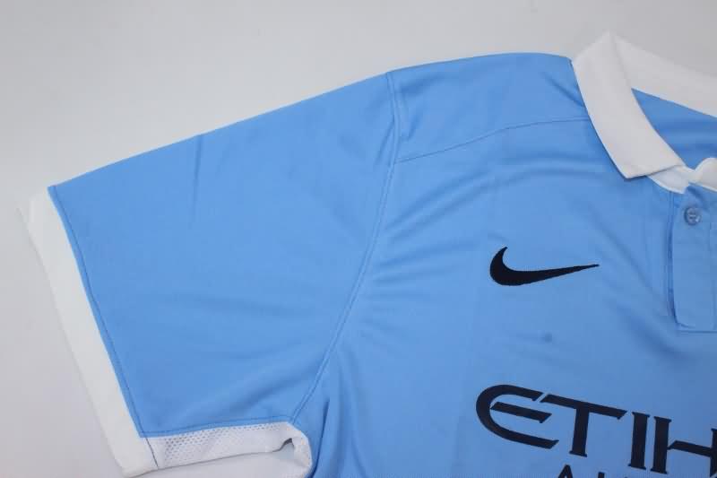 Thailand Quality(AAA) 2015/16 Manchester City Home Retro Soccer Jersey