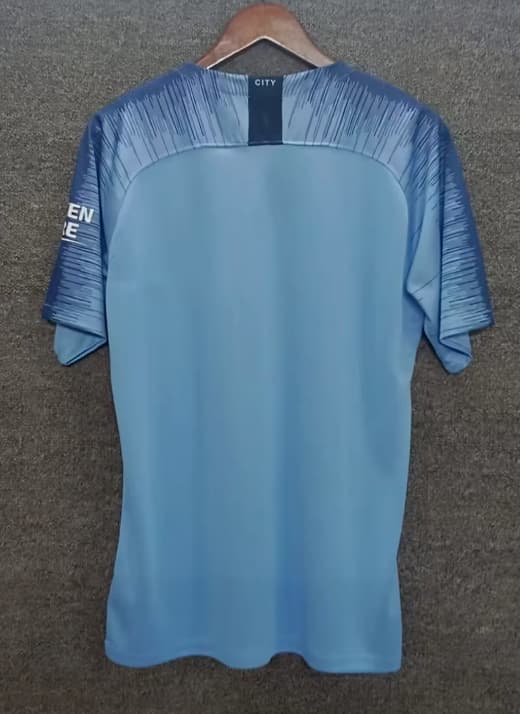 Thailand Quality(AAA) 2018/19 Manchester City Home Retro Soccer Jersey