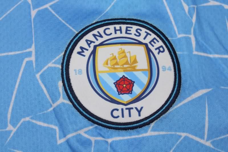 Thailand Quality(AAA) 2020/21 Manchester City Home Retro Soccer Jersey