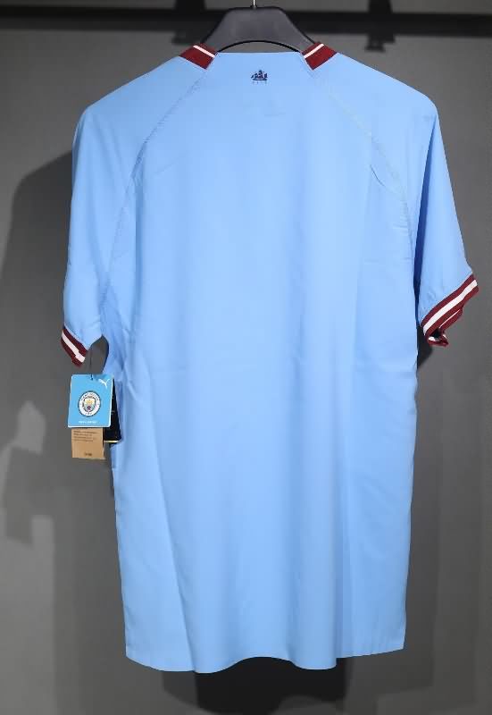 Thailand Quality(AAA) 2022/23 Manchester City Home Retro Soccer Jersey (Player)