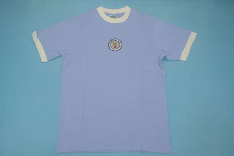 Thailand Quality(AAA) 1972/75 Manchester City Home Retro Soccer Jersey