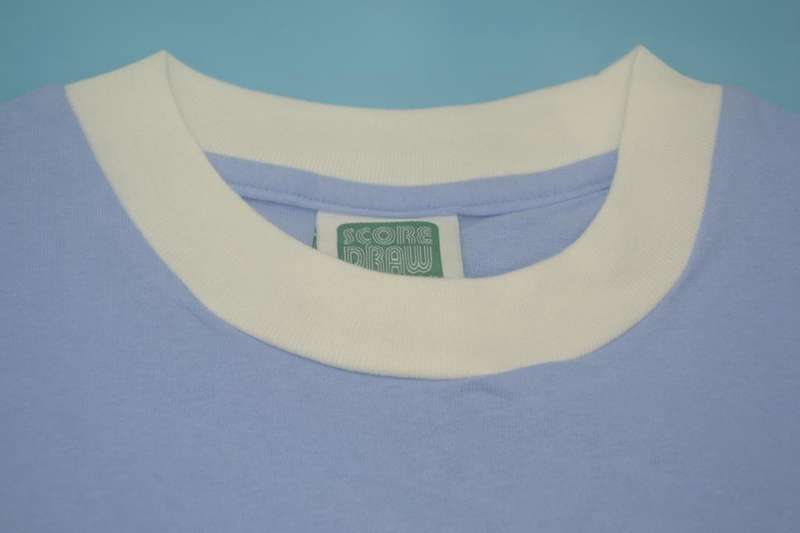 Thailand Quality(AAA) 1972/75 Manchester City Home Retro Soccer Jersey