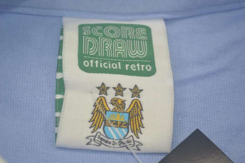 Thailand Quality(AAA) 1972/75 Manchester City Home Retro Soccer Jersey