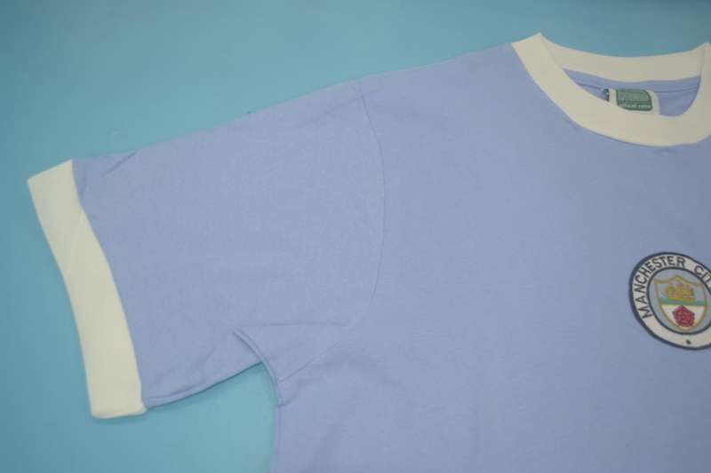 Thailand Quality(AAA) 1972/75 Manchester City Home Retro Soccer Jersey