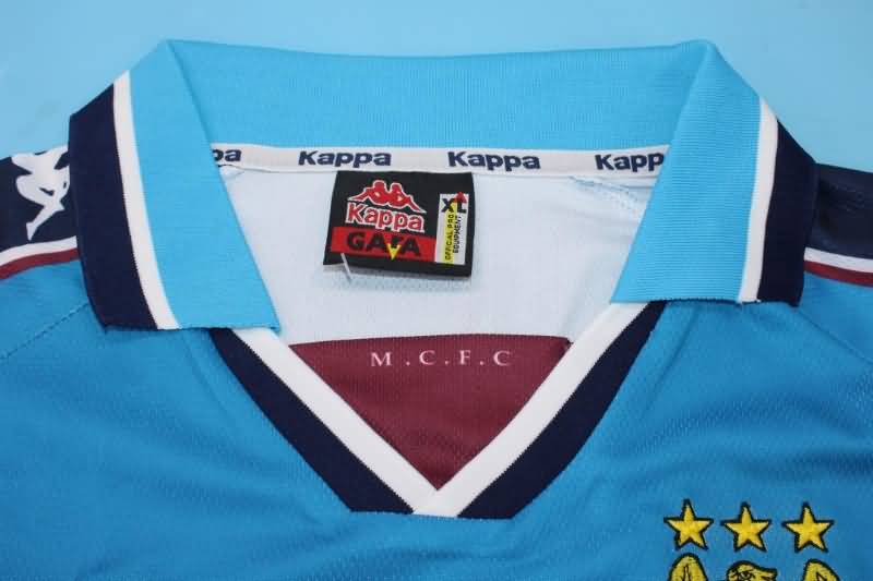 Thailand Quality(AAA) 1997/99 Manchester City Home Retro Soccer Jersey