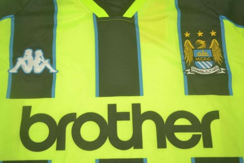 Thailand Quality(AAA) 1998/99 Manchester City Away Retro Soccer Jersey