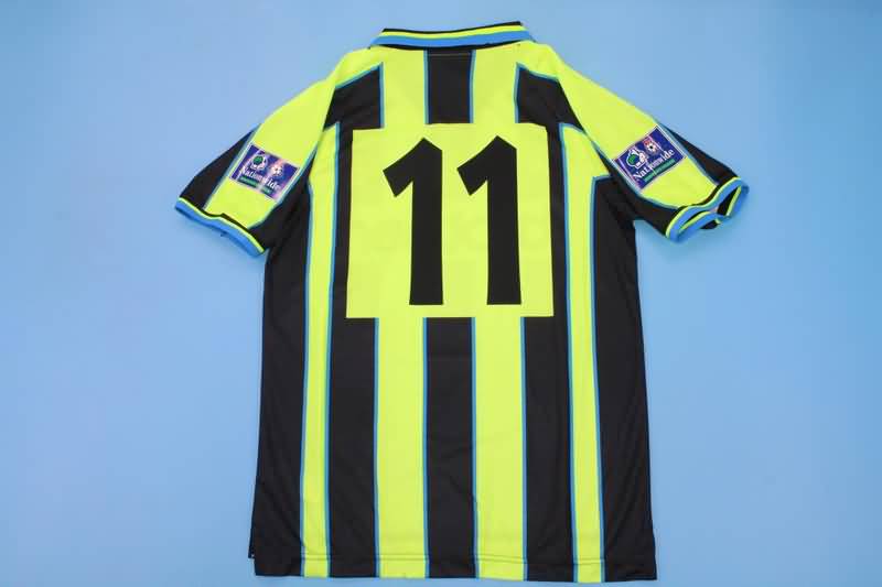 Thailand Quality(AAA) 1998/99 Manchester City Away Retro Soccer Jersey