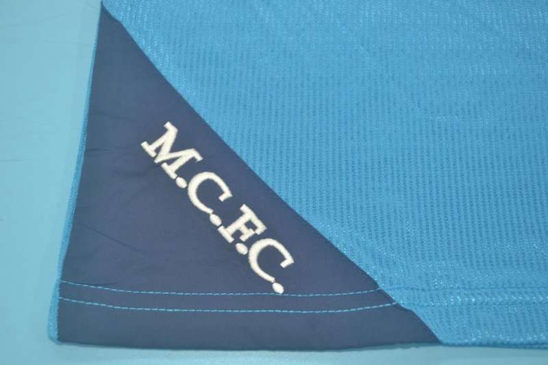 Thailand Quality(AAA) 1999/01 Manchester City Home Retro Soccer Jersey