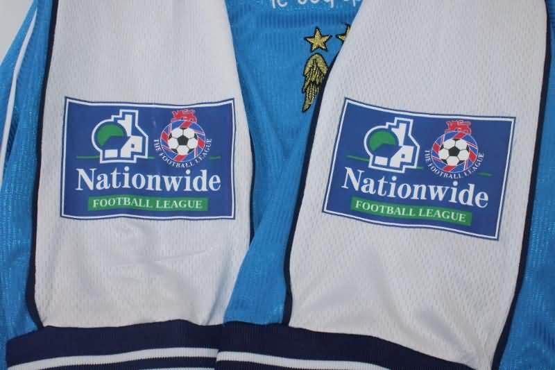 Thailand Quality(AAA) 1999/01 Manchester City Home Retro Soccer Jersey