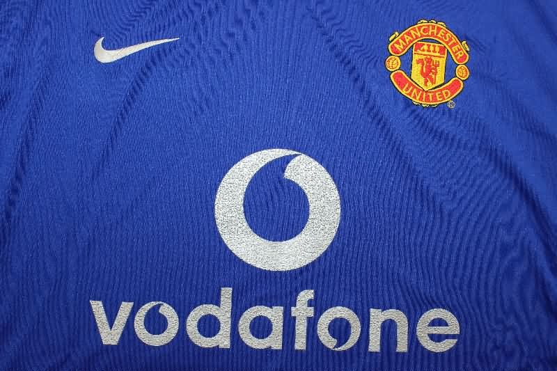 Thailand Quality(AAA) 2002/03 Manchester United Third Long Sleeve Retro Soccer Jersey