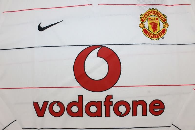 Thailand Quality(AAA) 2003/05 Manchester United Third Retro Long Sleeve Soccer Jersey