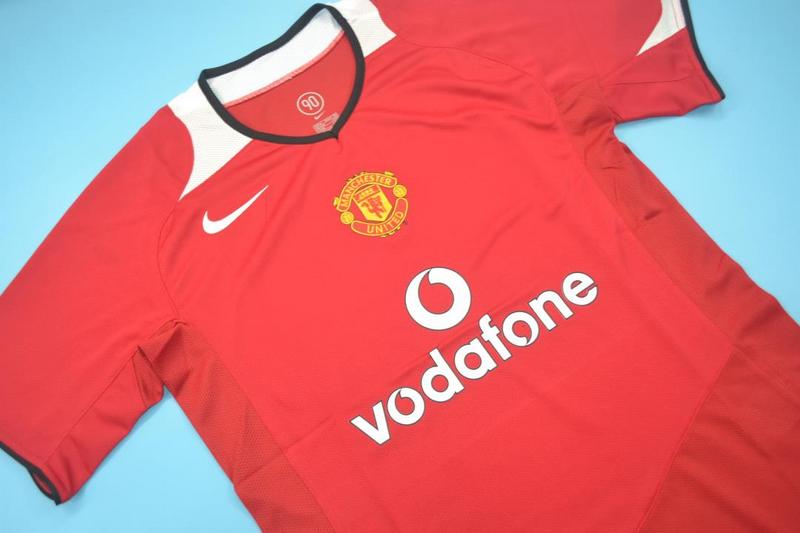 Thailand Quality(AAA) 2004/06 Manchester United Home Retro Soccer Jersey