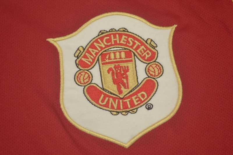 Thailand Quality(AAA) 2006/07 Manchester United Home Retro Jersey(L/S)