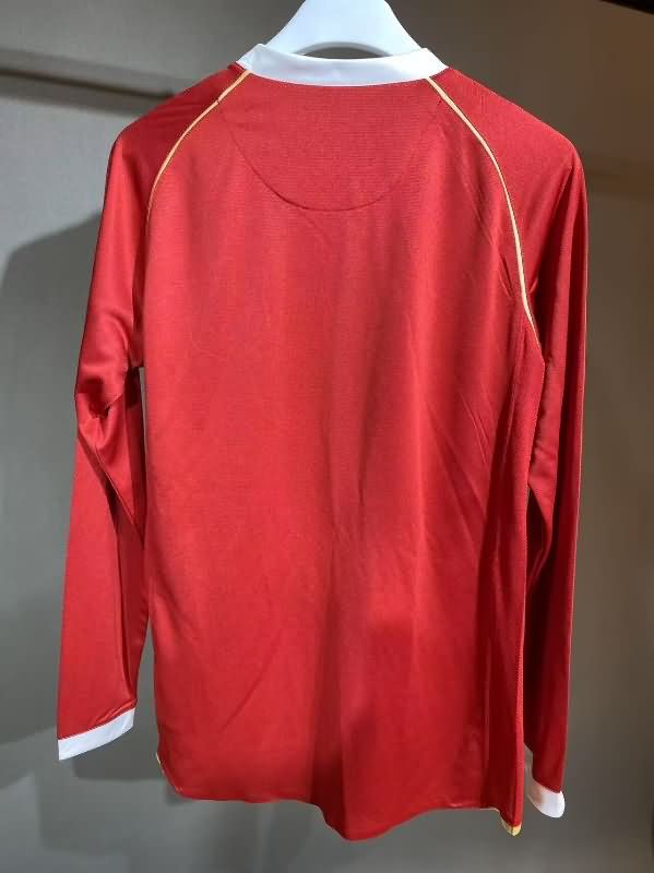 Thailand Quality(AAA) 2006/07 Manchester United Home Long Retro Soccer Jersey(Player)