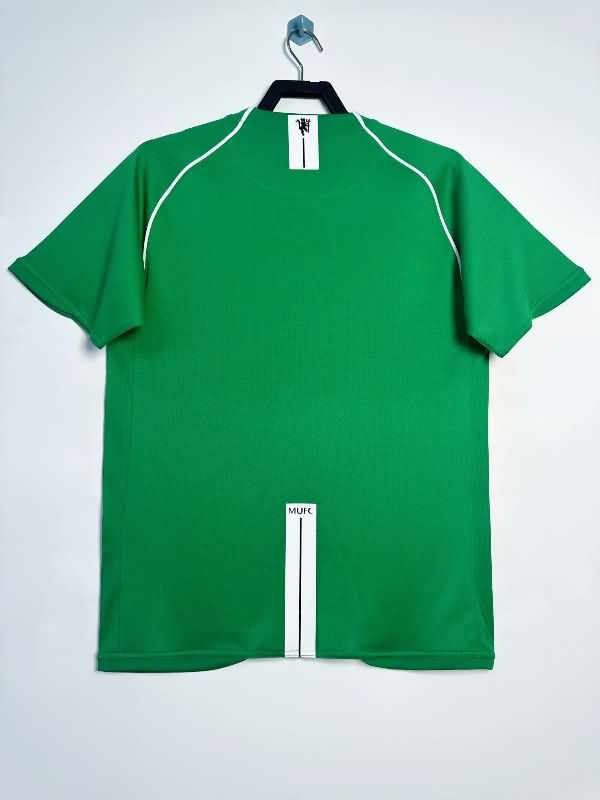 Thailand Quality(AAA) 2007/08 Manchester United Goalkeeper Green Retro Soccer Jersey
