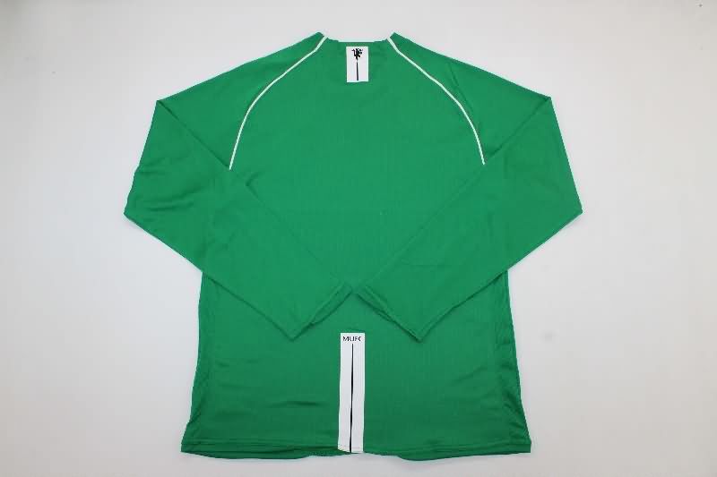 Thailand Quality(AAA) 2007/08 Manchester United Goalkeeper Green Long Retro Soccer Jersey