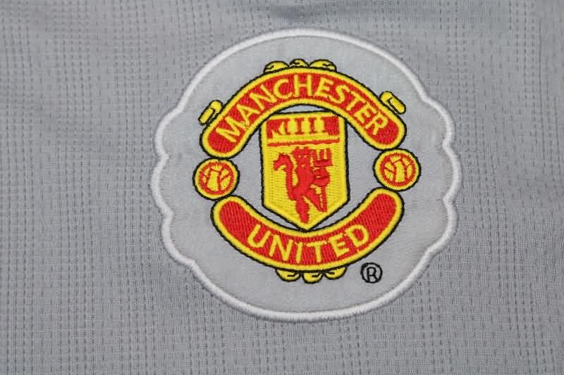 Thailand Quality(AAA) 2007/08 Manchester United Goalkeeper Grey Retro Soccer Jersey