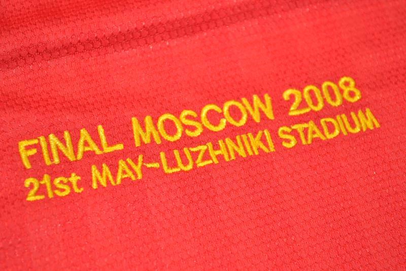 Thailand Quality(AAA) 2008 Manchester United Home UCL Final Retro Soccer Jersey(L/S)