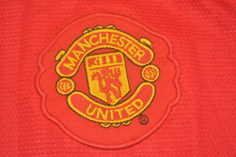 Thailand Quality(AAA) 2007/09 Manchester United Home Retro Soccer Jersey