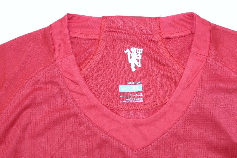 Thailand Quality(AAA) 2007/09 Manchester United Home Long Retro Soccer Jersey (Player)
