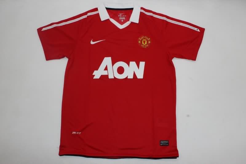 Thailand Quality(AAA) 2010/11 Manchester United Home Retro Soccer Jersey