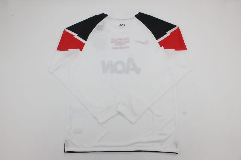 Thailand Quality(AAA) 2010/11 Manchester United Away Long Sleeve Final Soccer Jersey