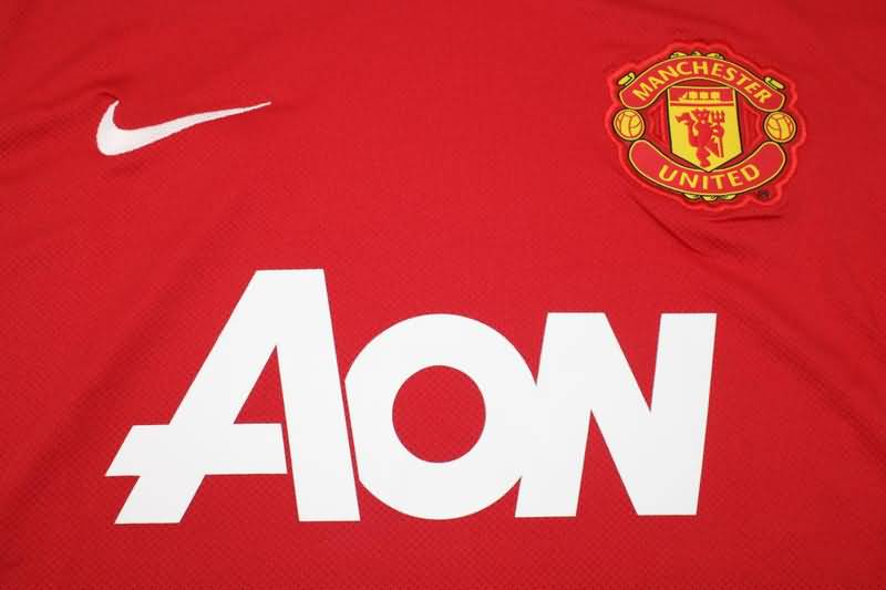 Thailand Quality(AAA) 2011/12 Manchester United Home Retro Soccer Jersey