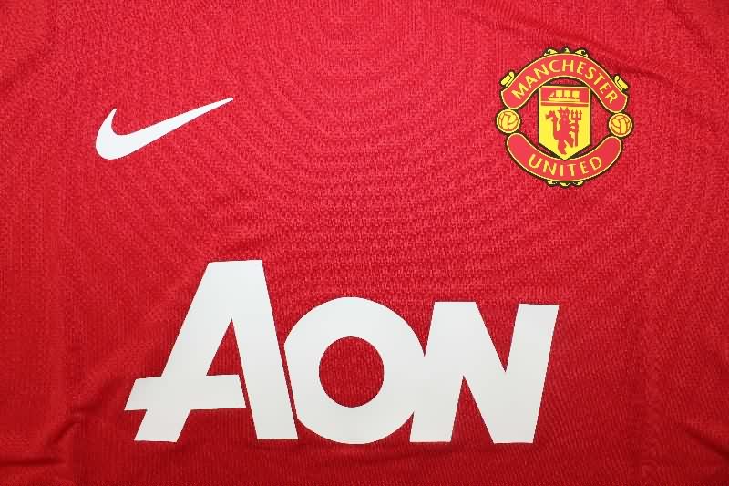 Thailand Quality(AAA) 2011/12 Manchester United Home Retro Soccer Jersey (Player)