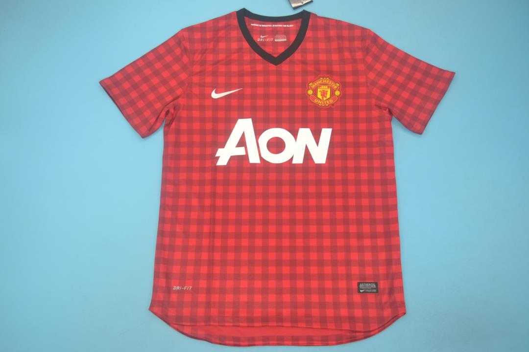 Thailand Quality(AAA) 2012/13 Manchester United Home Retro Soccer Jersey
