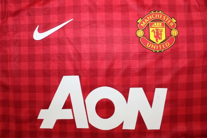 Thailand Quality(AAA) 2012/13 Manchester United Home Retro Soccer Jersey (Player)