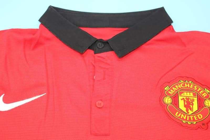 Thailand Quality(AAA) 2013/14 Manchester United Home Retro Soccer Jersey