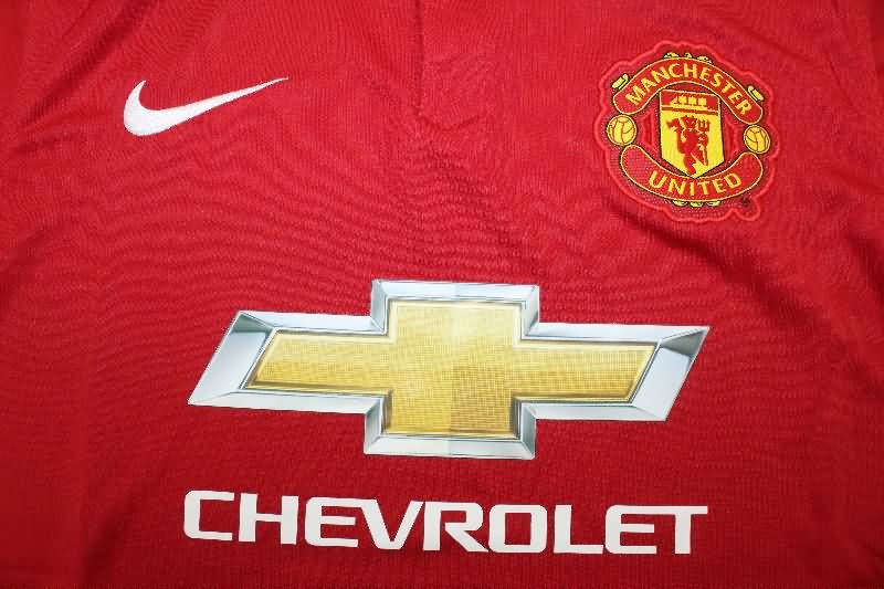 Thailand Quality(AAA) 2014/15 Manchester United Home Retro Soccer Jersey