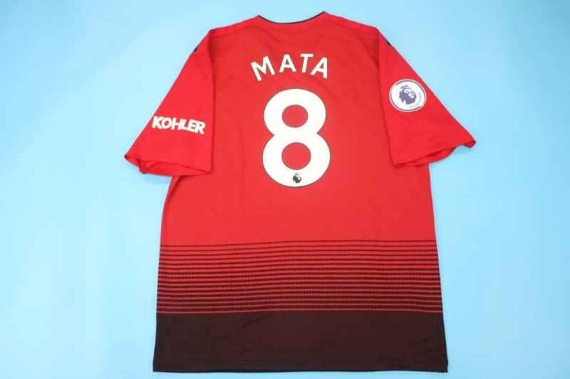 Thailand Quality(AAA) 2018/19 Manchester United Home Retro Soccer Jersey