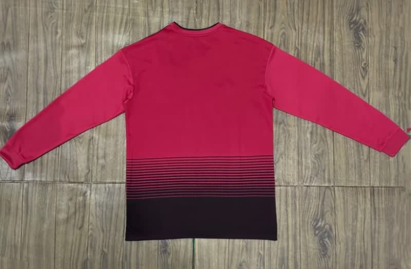 Thailand Quality(AAA) 2018/19 Manchester United Home Retro Long Soccer Jersey
