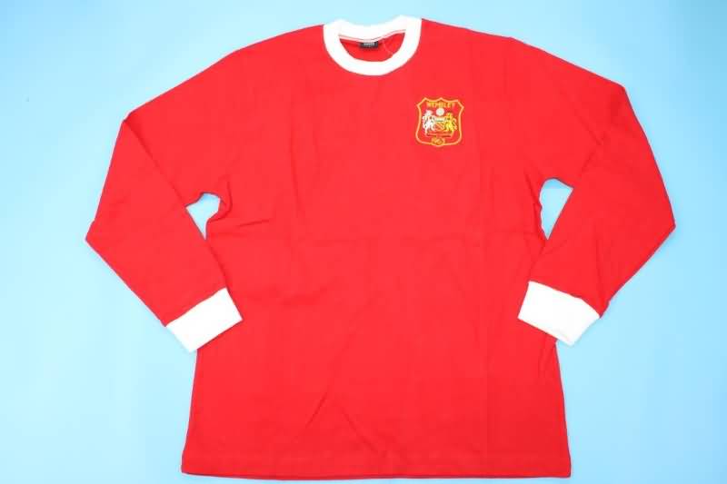 Thailand Quality(AAA) 1963 Manchester United Home Long Slevee Retro Soccer Jersey